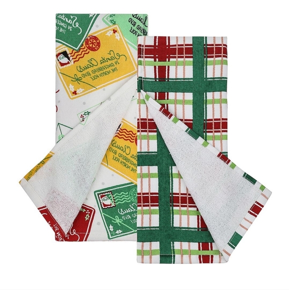 St. Nicholas Square Letters to Santa Kitchen Towel - Picture 5 of 6